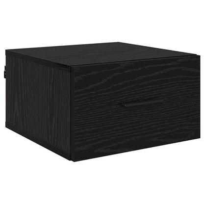 Bedside Cabinet Black oak 35 x 35 x 20 cm Engineered wood