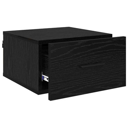 Bedside Cabinet Black oak 35 x 35 x 20 cm Engineered wood