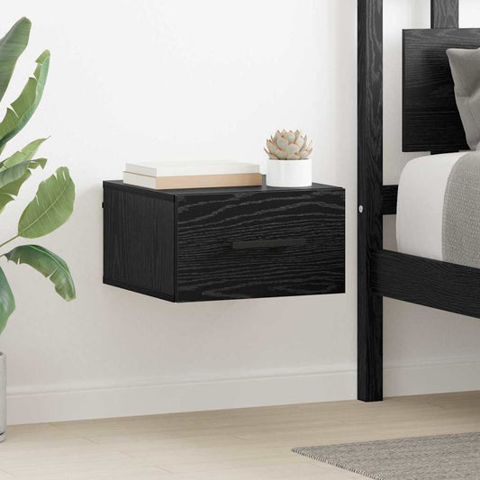 Bedside Cabinet 35 x 35 x 20 cm Engineered Wood Black oak