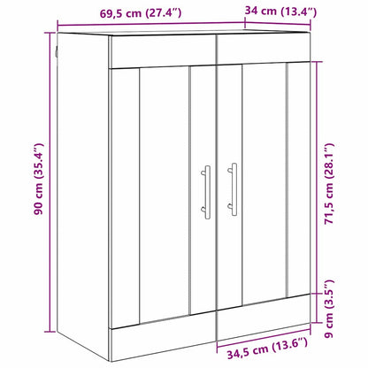 Wall Mounted Cabinet Artisan Oak 69.5 x 34 x 90 cm