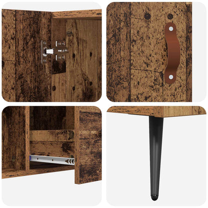Sideboard with Drawer Old Wood 100 x 36 x 60 cm Engineered Wood
