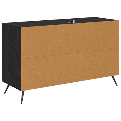 Sideboard Black Oak 100 x 36 x 60 cm Engineered Wood