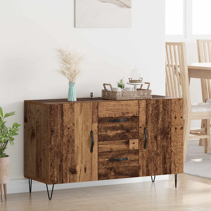 Sideboard with Drawer Old Wood 100 x 36 x 60 cm Engineered Wood