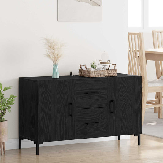 Sideboard Black Oak 100 x 36 x 60 cm Engineered Wood