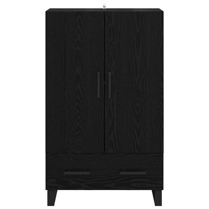 Highboard Black Oak 69.5 x 30 x 115 cm Engineered Wood