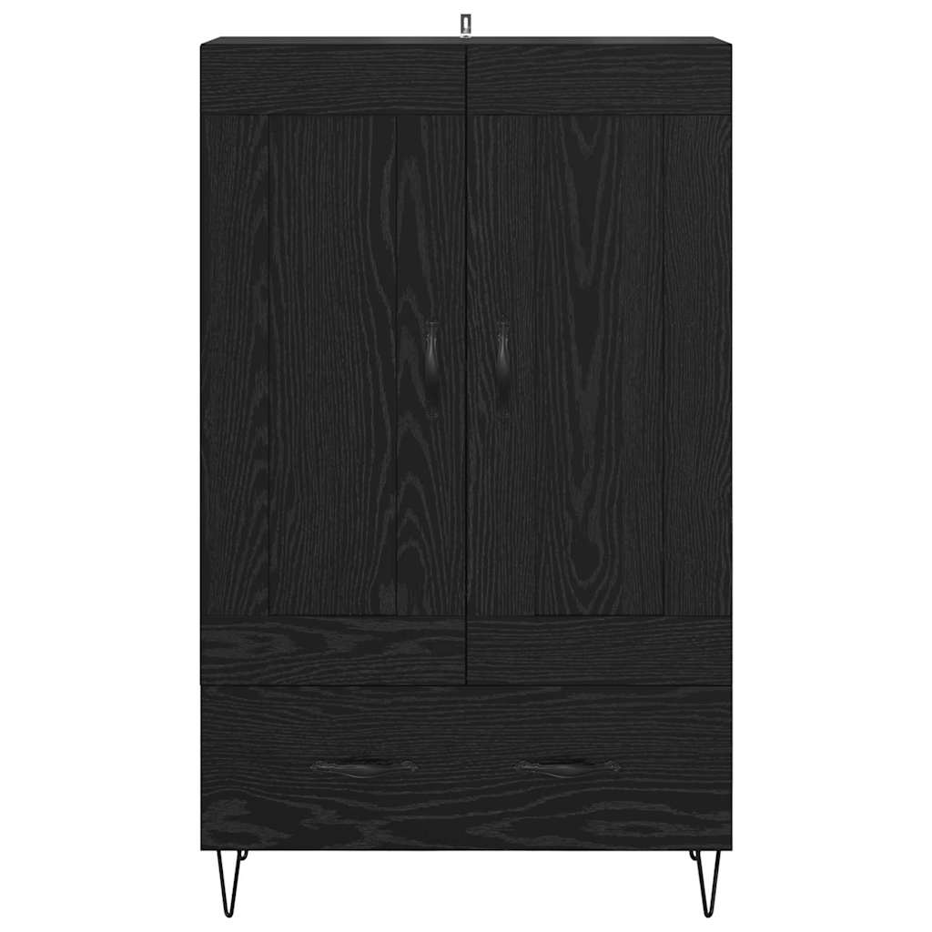 Highboard Black Oak 69.5 x 31 x 115 cm Engineered Wood