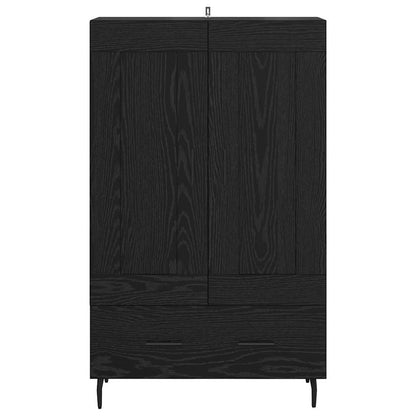Highboard Black Oak 69.5 x 31 x 115 cm Engineered Wood