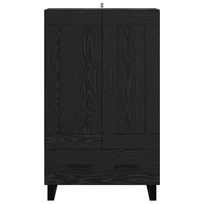 Highboard Black Oak 69.5 x 31 x 115 cm Engineered Wood