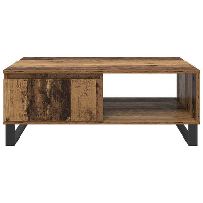 Coffee Table Old Wood 90 x 60 x 35 cm Engineered Wood