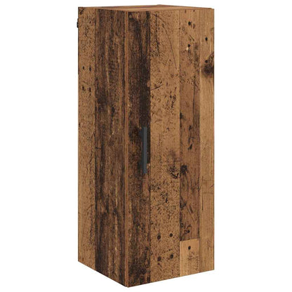Wall Mounted Cabinet Old Wood 34.5 x 34 x 90 cm Engineered Wood