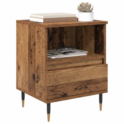 Bedside Cabinet 2 pcs Old Wood 40 x 35 x 50 cm Engineered Wood
