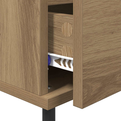 Bedside Cabinet with Drawer 2 pcs Artisan Oak 40 x 35 x 50 cm
