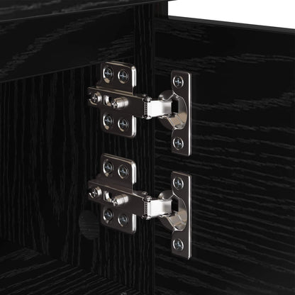 Bedside Cabinet Black Oak 40 x 35 x 50 cm Engineered Wood