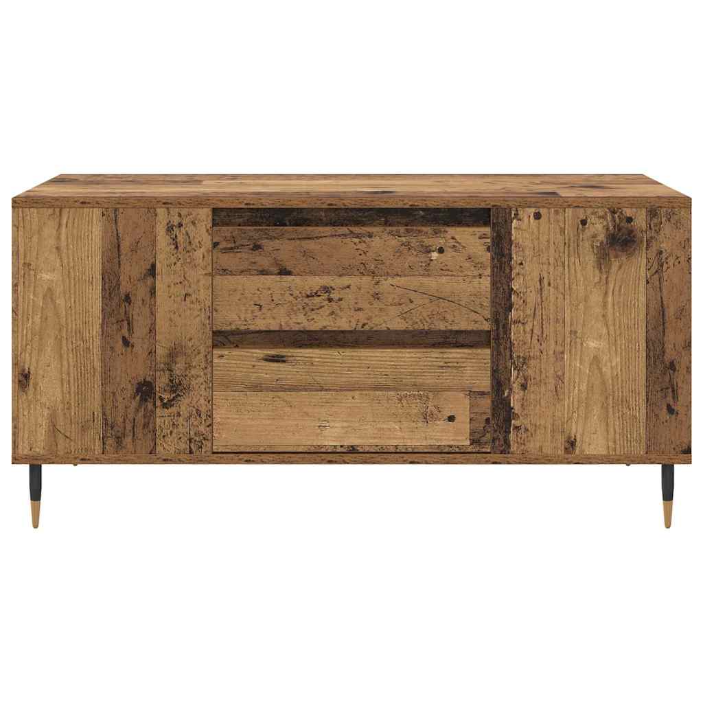 Coffee Table Old Wood 102 x 44.5 x 50 cm Engineered Wood