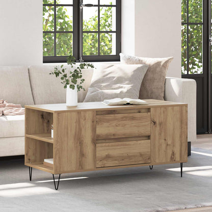 Coffee Table Artisan Oak 102 x 44.5 x 50 cm Engineered Wood