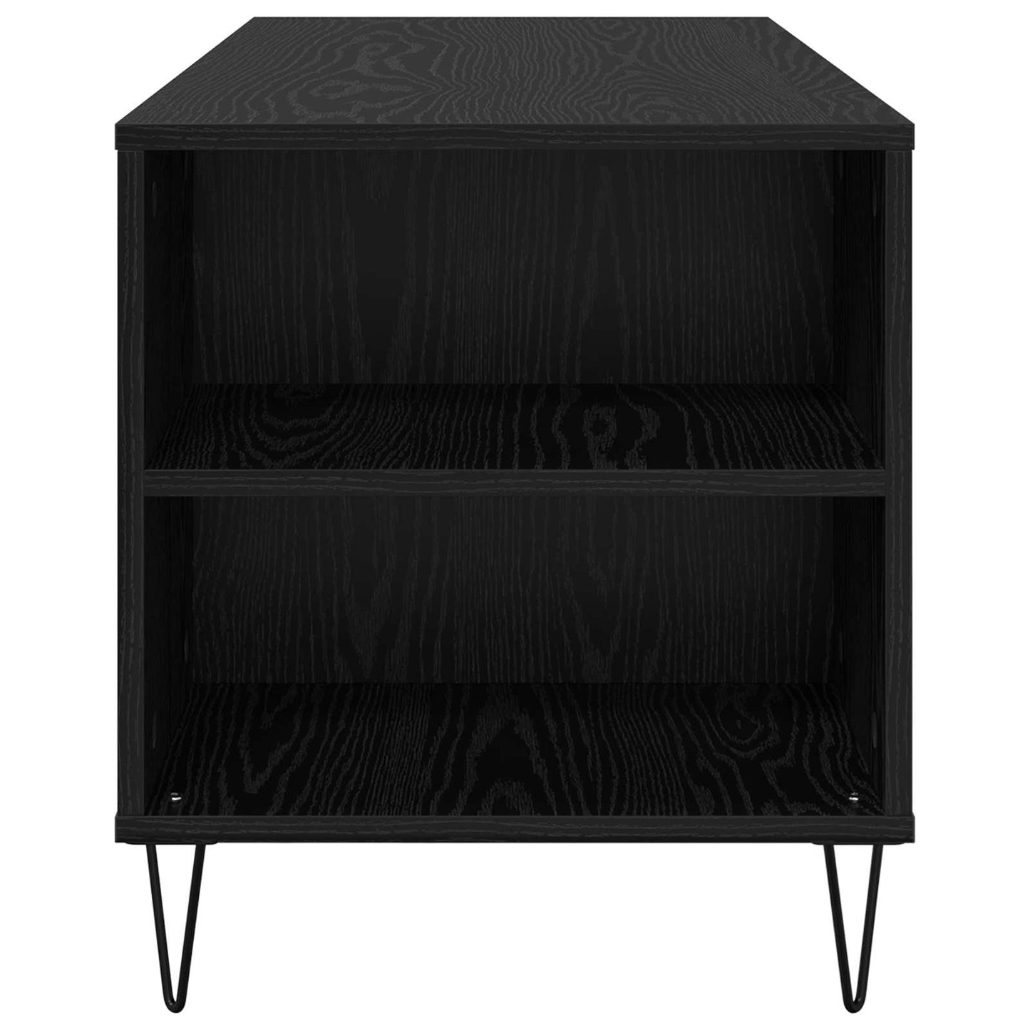 Coffee Table Black Oak 102 x 44.5 x 50 cm Engineered Wood