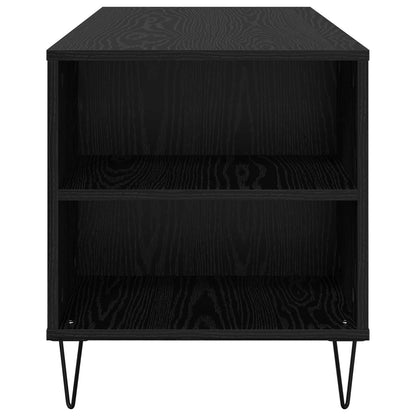 Coffee Table Black Oak 102 x 44.5 x 50 cm Engineered Wood