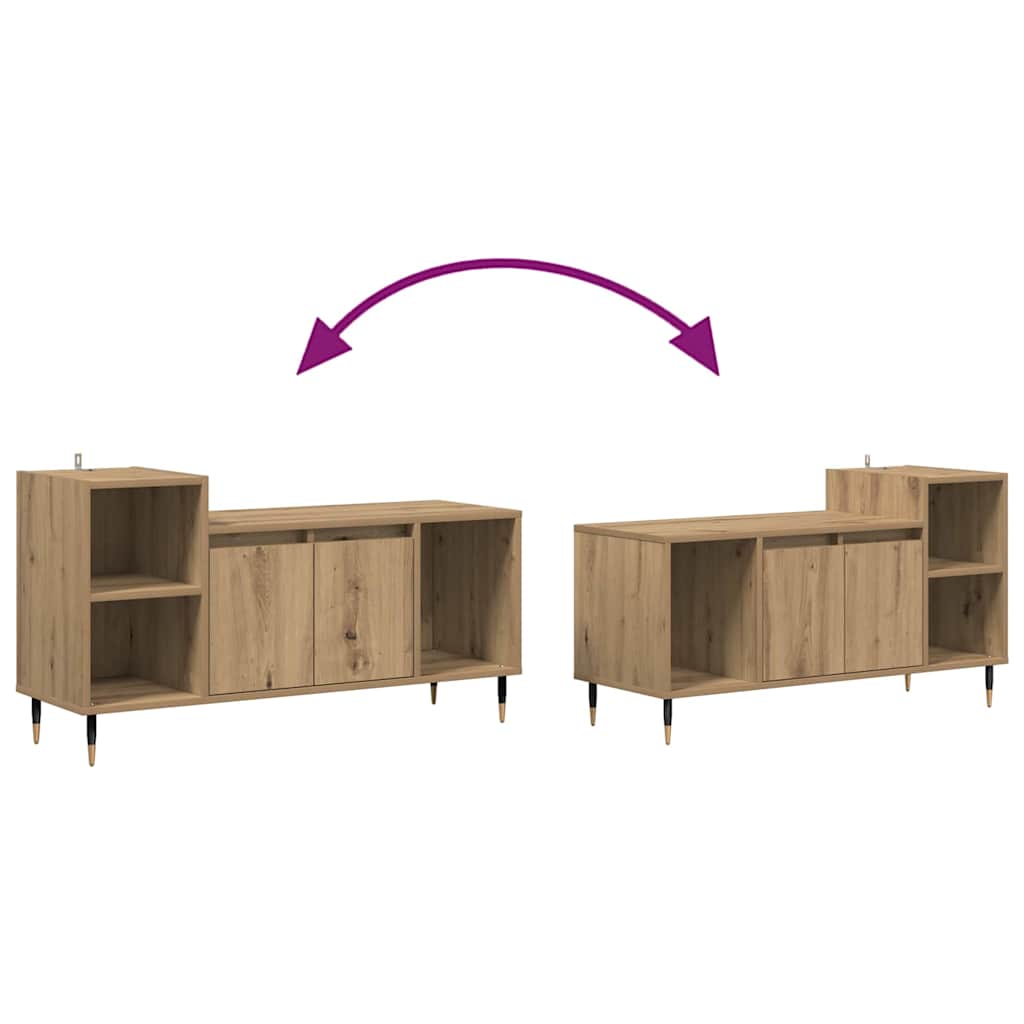 TV Cabinet 100 x 35 x 55 cm Artisan Oak Engineered Wood