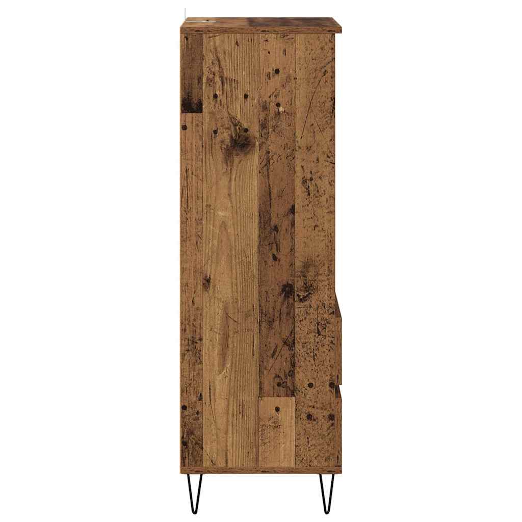 Highboard with Drawer Old Wood 40 x 36 x 110 cm Engineered Wood