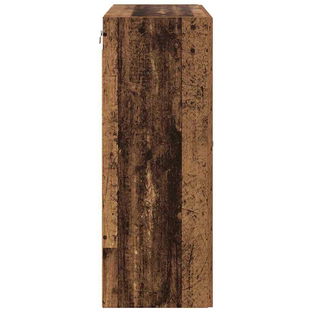 Wall Mounted Cabinet Old Wood 69.5 x 34 x 90 cm