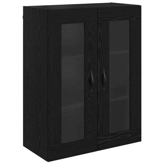 Wall Mounted Cabinet Black Oak 69.5 x 34 x 90 cm