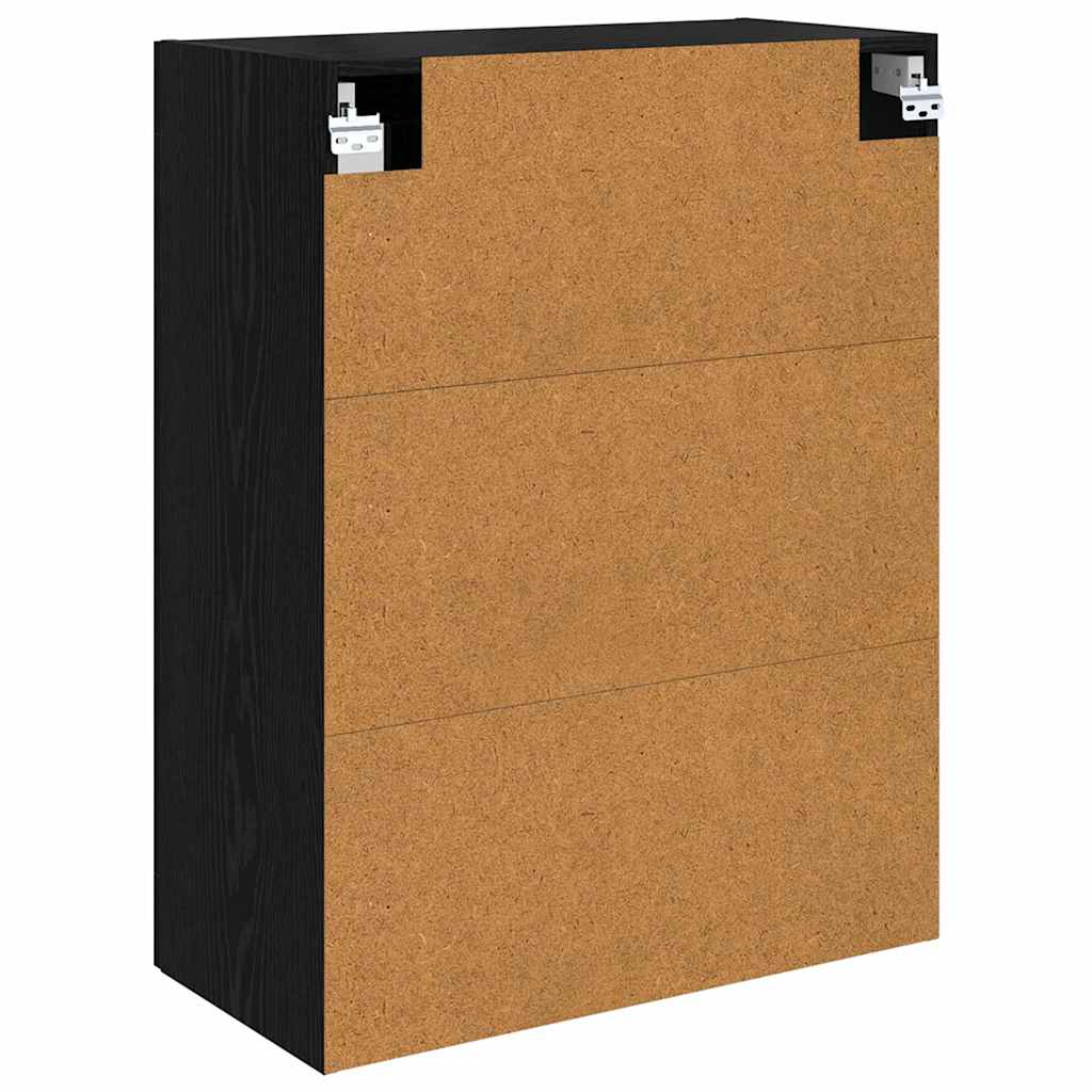 Wall Mounted Cabinet Black Oak 69.5 x 34 x 90 cm