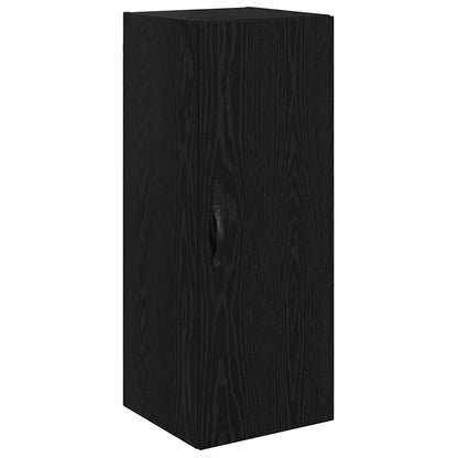 Wall Mounted Cabinet Black Oak 34.5 x 34 x 90 cm