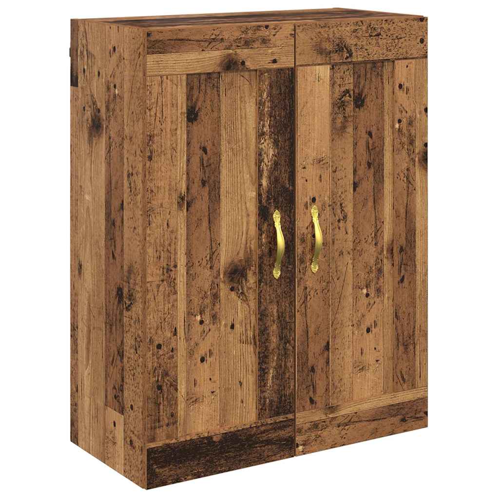 Wall Mounted Cabinet Old Wood 69.5 x 34 x 90 cm Engineered Wood