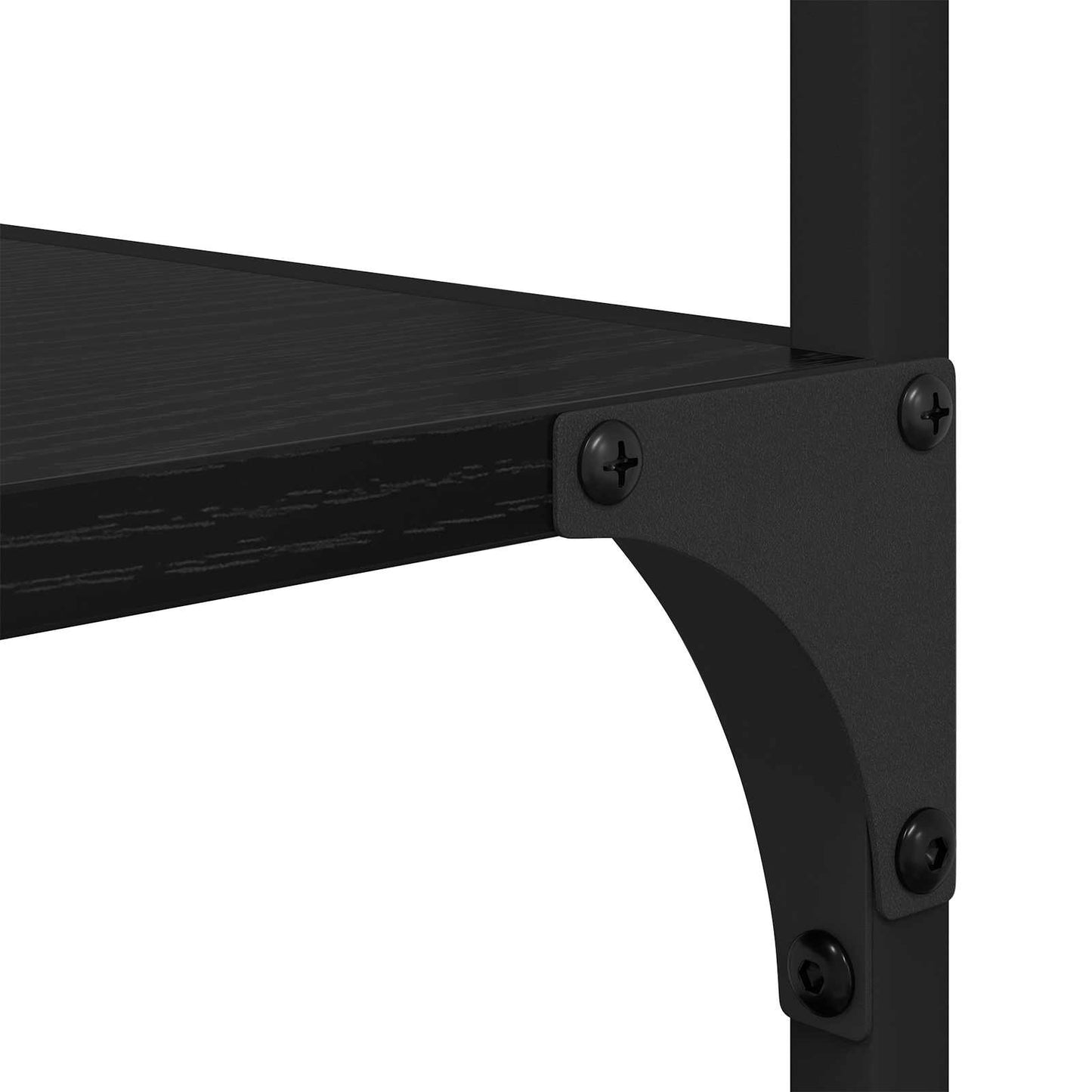 Bookshelf Black Oak 50x33x153cm Engineered Wood