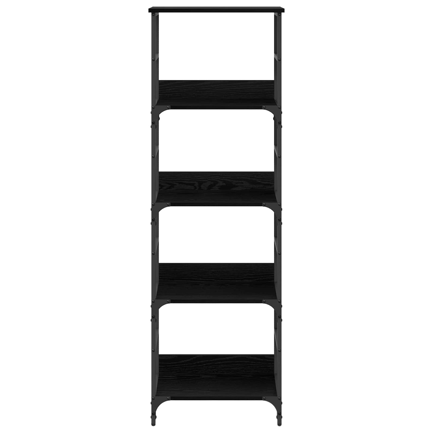 Bookshelf Black Oak 50x33x153cm Engineered Wood