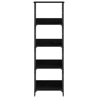 Bookshelf Black Oak 50x33x153cm Engineered Wood