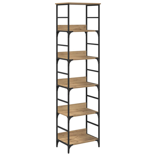 Bookshelf 5-Tier 50x33x188.5cm Engineered Wood Artisan Oak