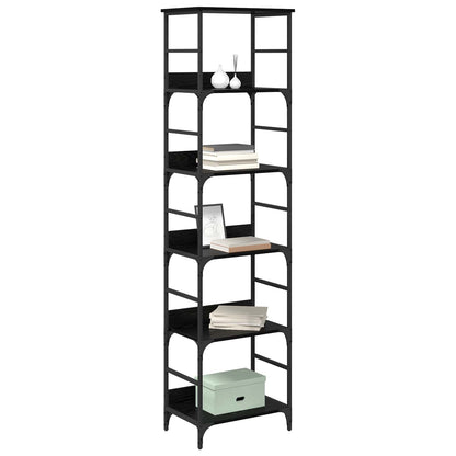 Bookshelf Black Oak 50x33x188.5cm Engineered Wood