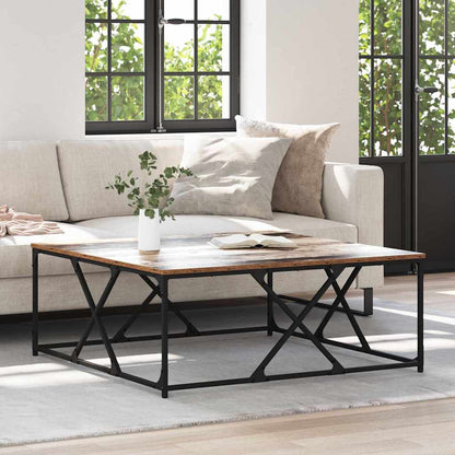 Coffee Table Old Wood 100 x 100 x 40 cm Engineered Wood