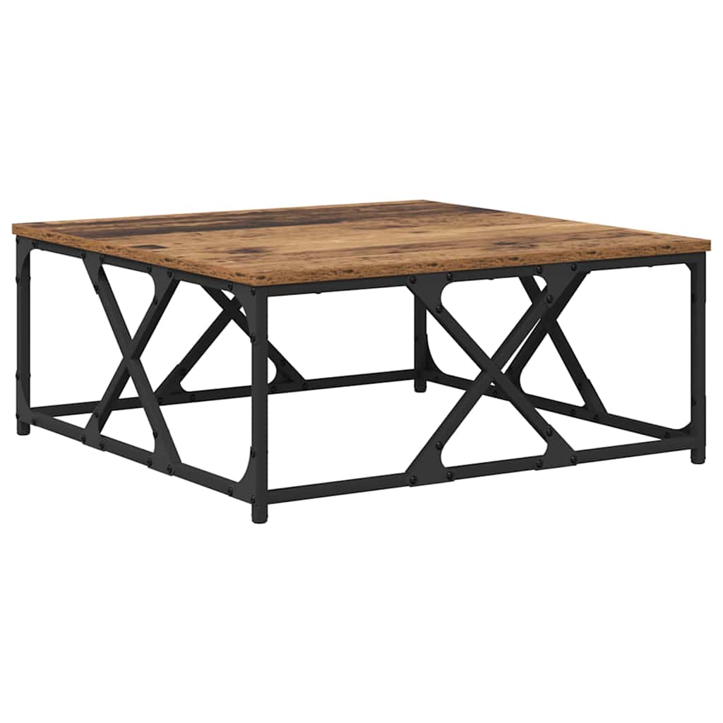 Coffee Table Old Wood 70 x 70 x 30 cm Engineered Wood