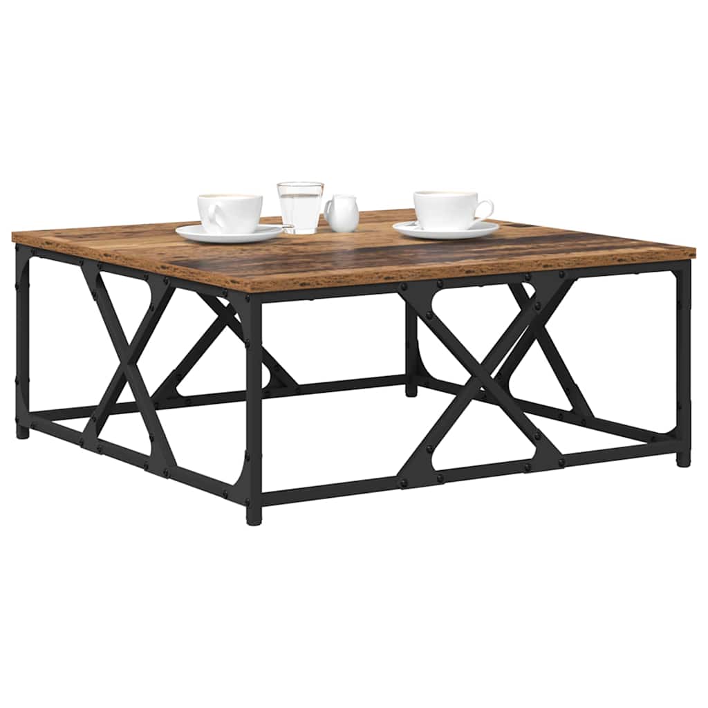 Coffee Table Old Wood 70 x 70 x 30 cm Engineered Wood