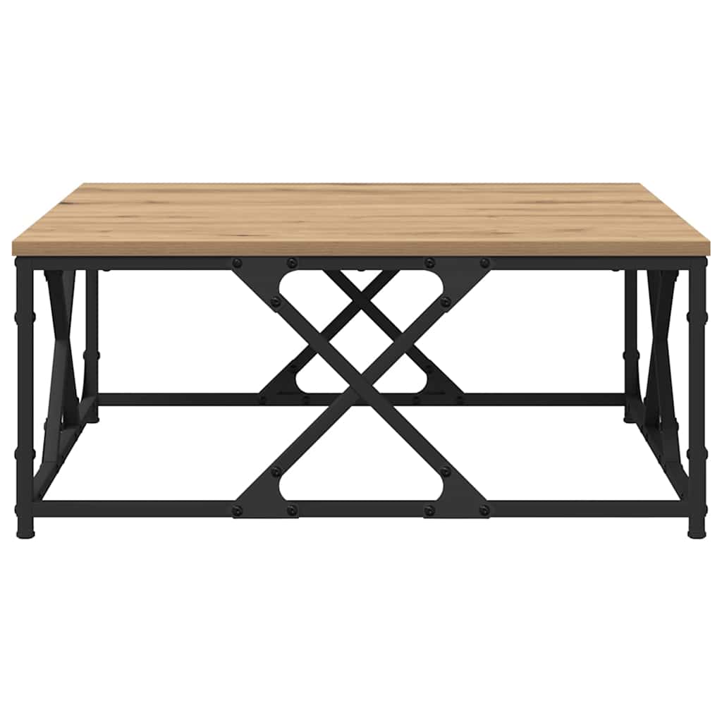 Coffee Table Artisan Oak 70 x 70 x 30 cm Engineered Wood