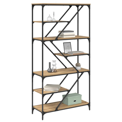 Bookshelf 9-Tier 91 x 36 x 176 cm Engineered Wood Artisan Oak