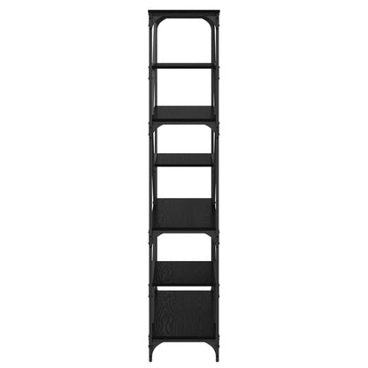 Bookshelf Black Oak 91 x 36 x 176 cm Engineered Wood