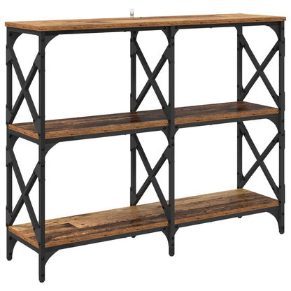Console Table Old Wood 100 x 28 x 80.5 cm Engineered Wood