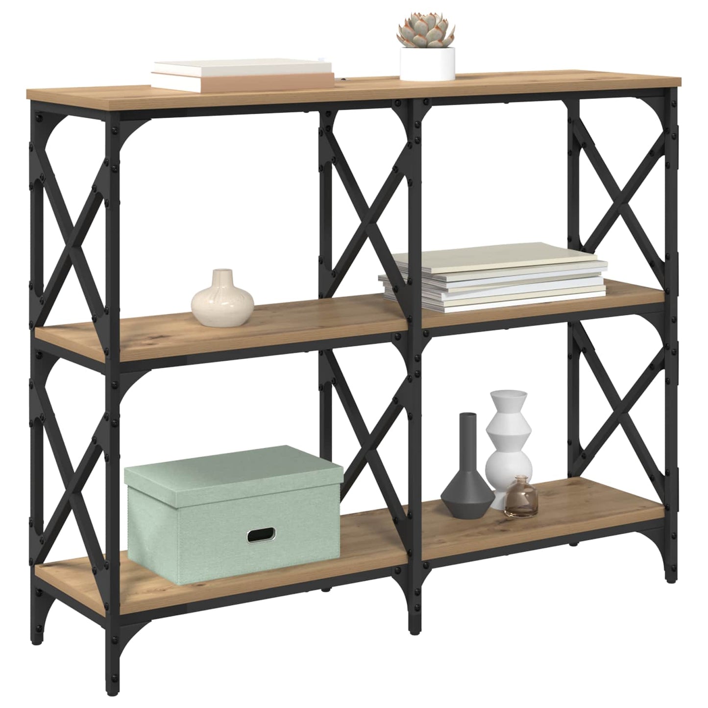 Console Table Artisan Oak 100 x 28 x 80.5 cm Engineered Wood