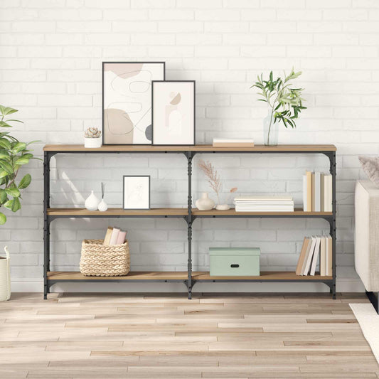 Console Table Artisan Oak 156 x 28 x 80.5 cm Engineered Wood