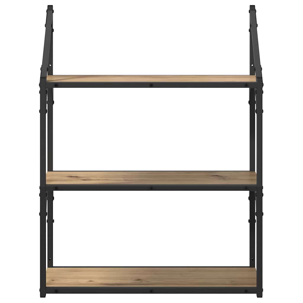 Wall Shelf Wall-Mounted Artisan Oak 60 x 21 x 78.5 cm