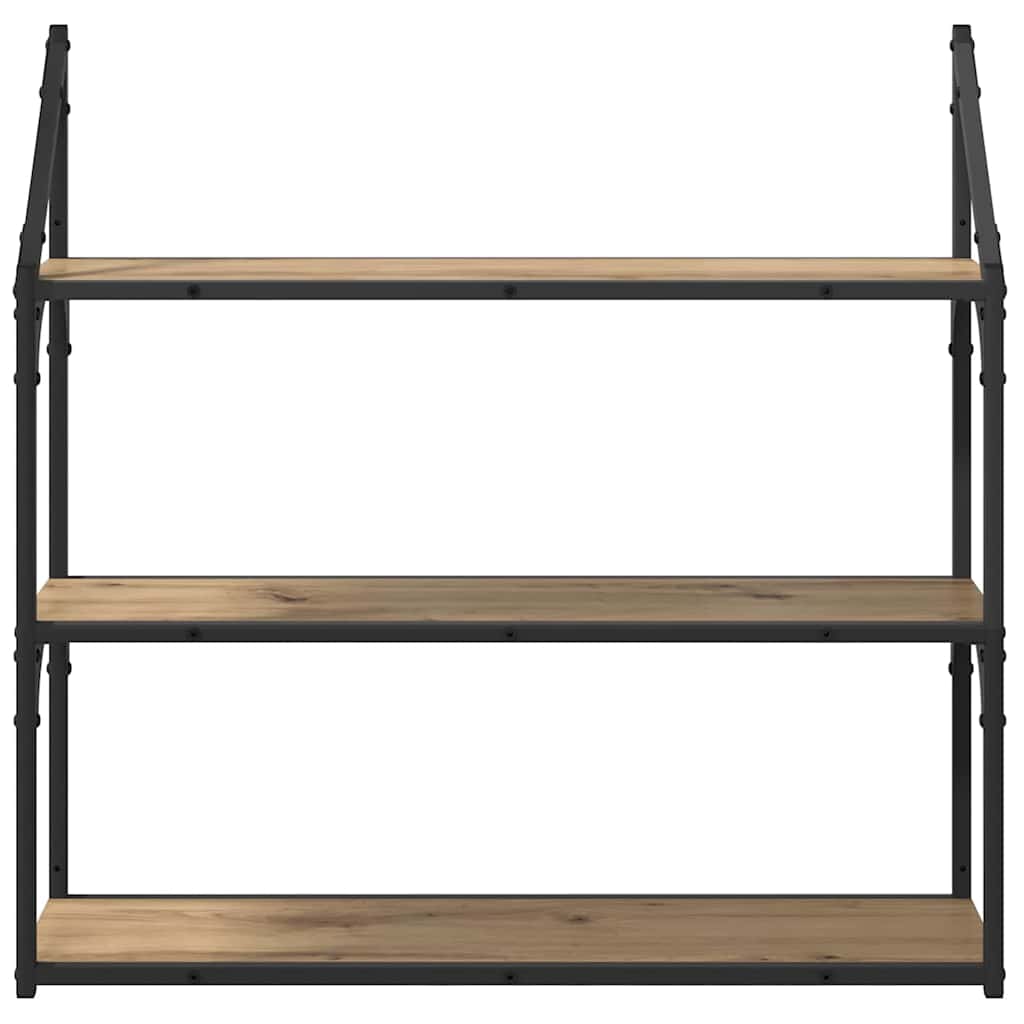 Wall Shelf Wall-Mounted Artisan Oak 80 x 21 x 78.5 cm