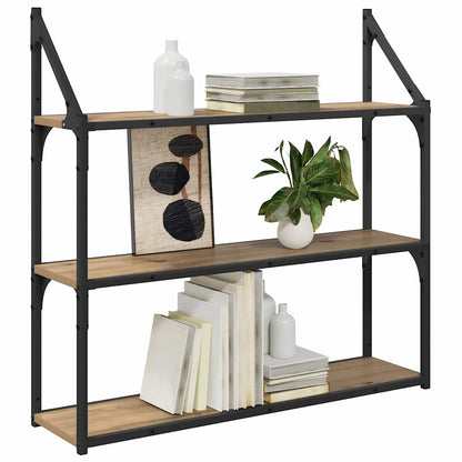 Wall Shelf Wall-Mounted Artisan Oak 80 x 21 x 78.5 cm