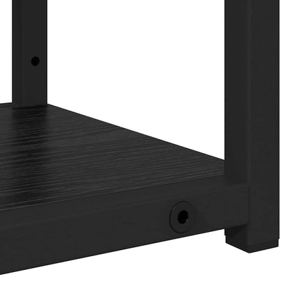 Wall Shelf Black Oak 80 x 21 x 78.5 cm Engineered Wood