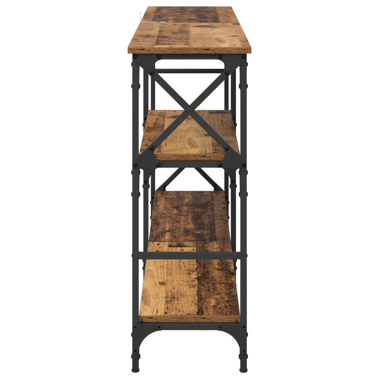 Console Table Old Wood 150 x 29 x 76.5 cm Engineered Wood