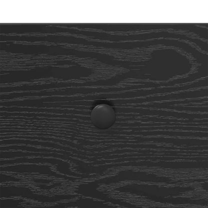 Console Table Black Oak 100 x 39 x 78.5 cm Engineered Wood