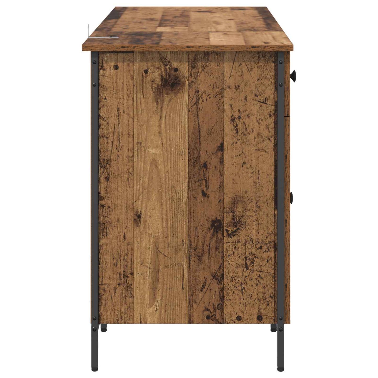 Computer Desk Old Wood 131 x 48 x 75 cm Engineered Wood