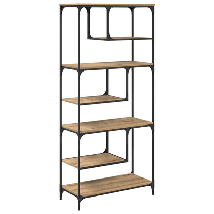 Bookcase 6-Tier Engineered wood Artisan oak